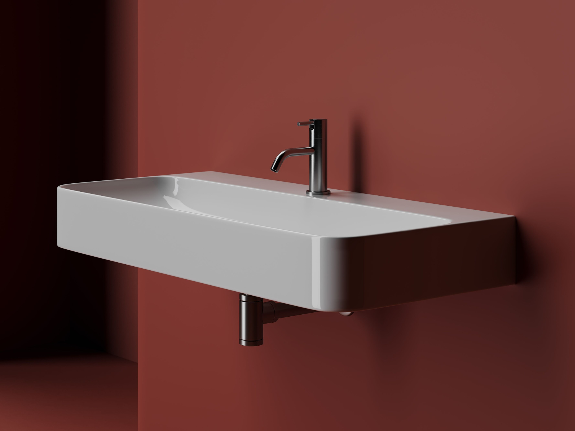 Умывальник с 1 отверстием для смесителя CN2007