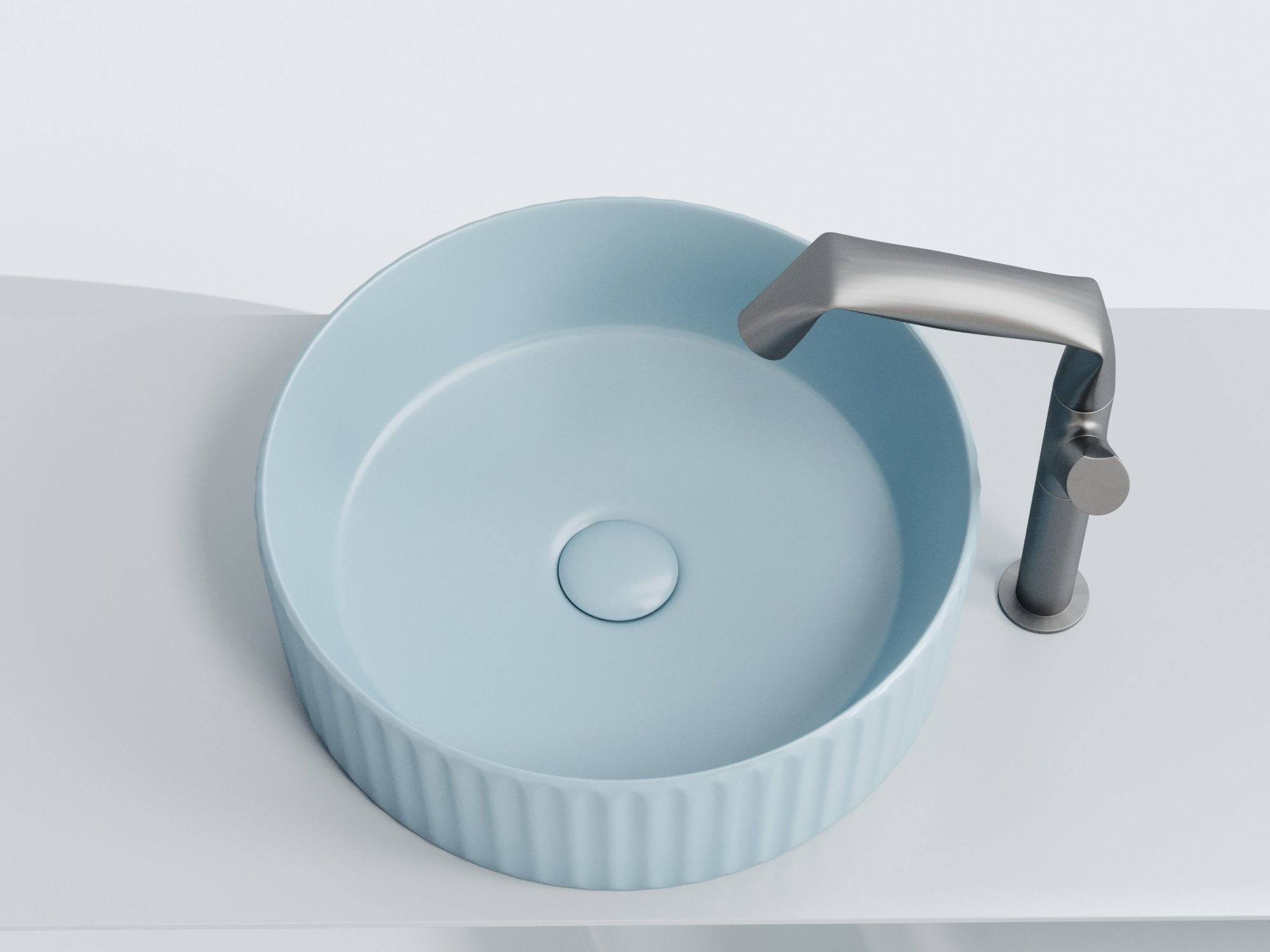 Умывальник чаша накладная круглая CN6057ML