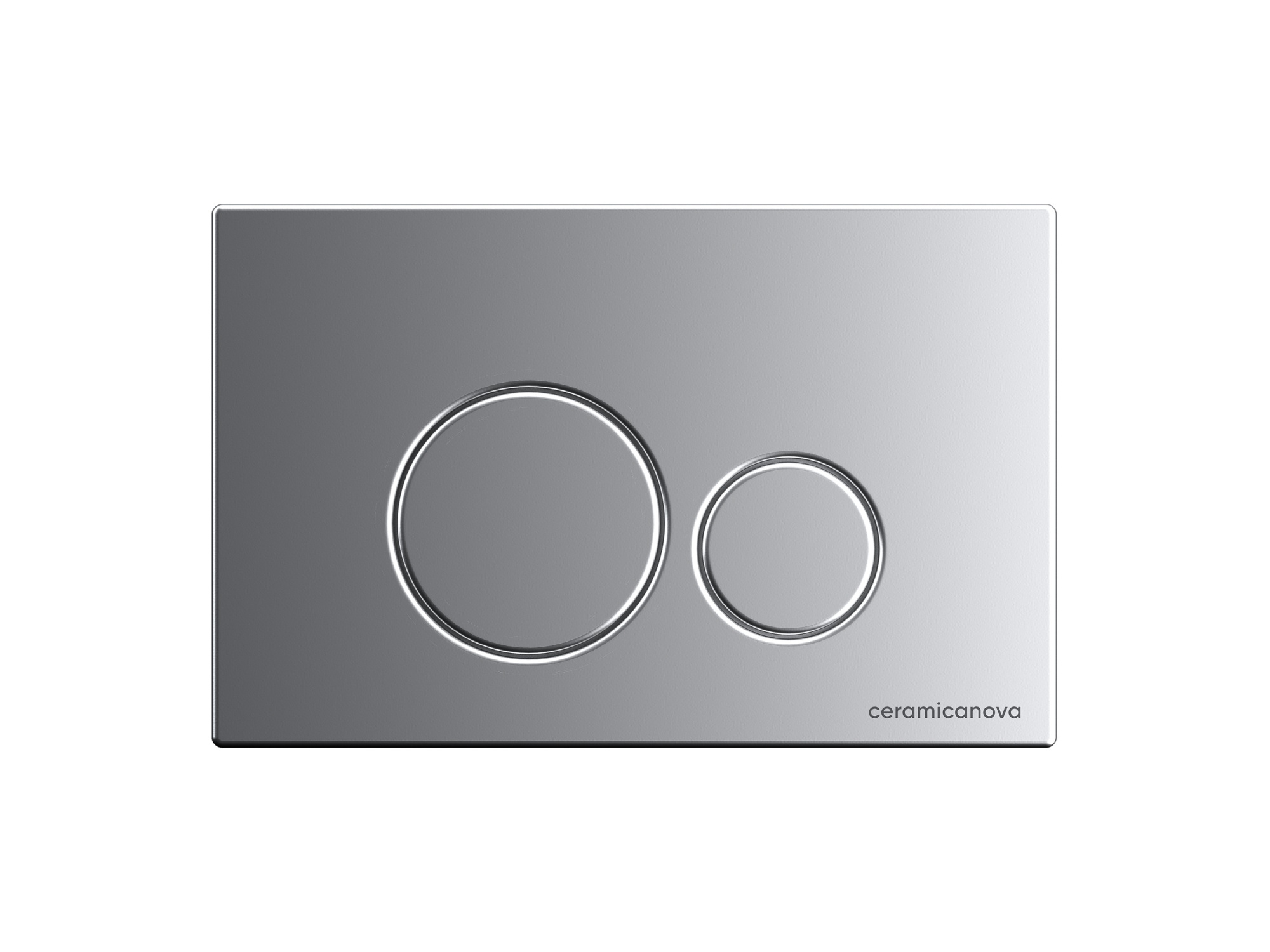 Система инсталляции для унитазов CERAMICANOVA Envision с кнопкой смыва Round цвет хром матовый и креплениями CN1001M