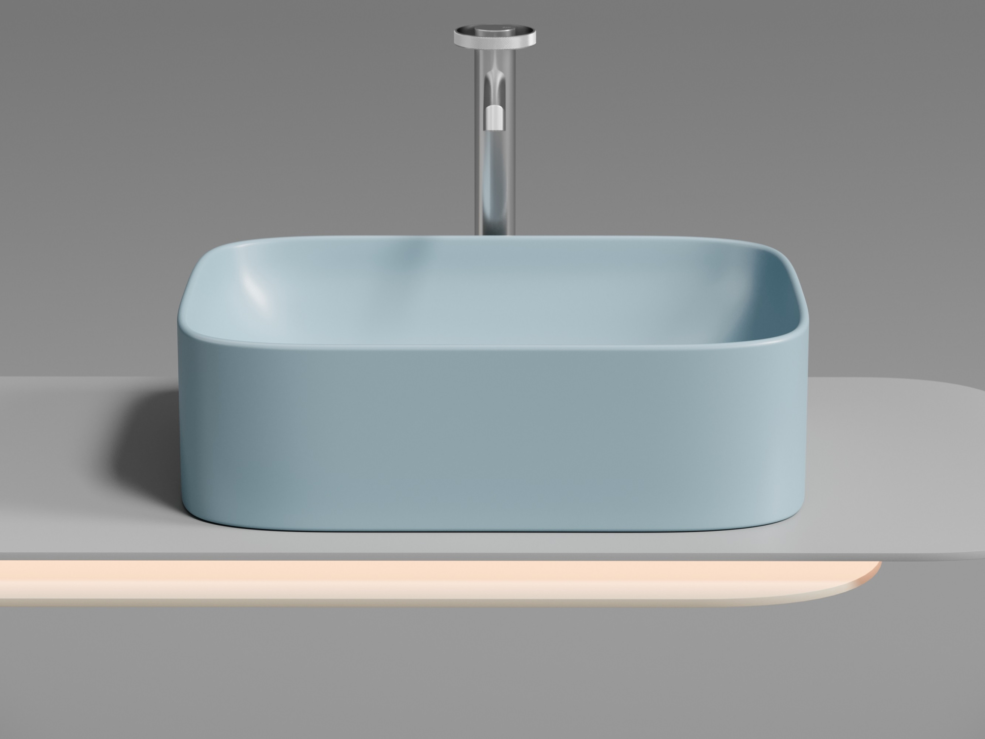 Умывальник чаша накладная прямоугольная CN6052ML