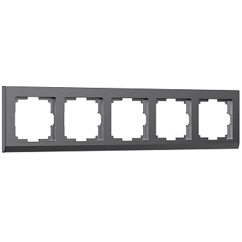 Рамка на 5 постов Stark (графит матовый) Werkel