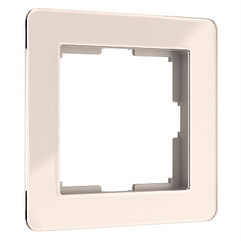 Рамка на 1 пост Acrylic айвори Werkel