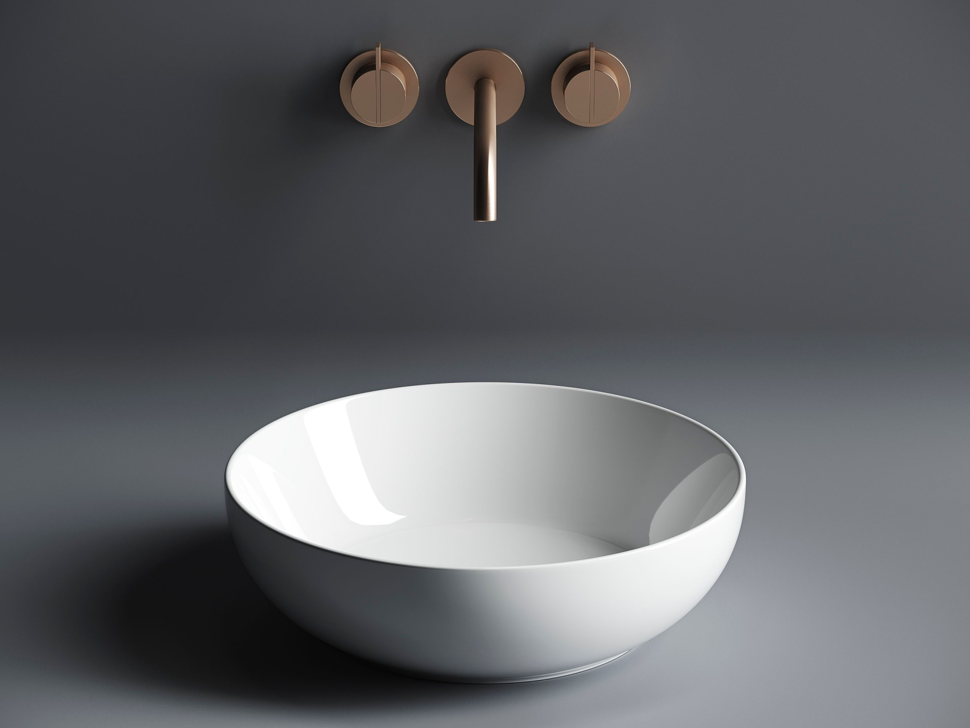 Умывальник чаша накладная круглая CN6020