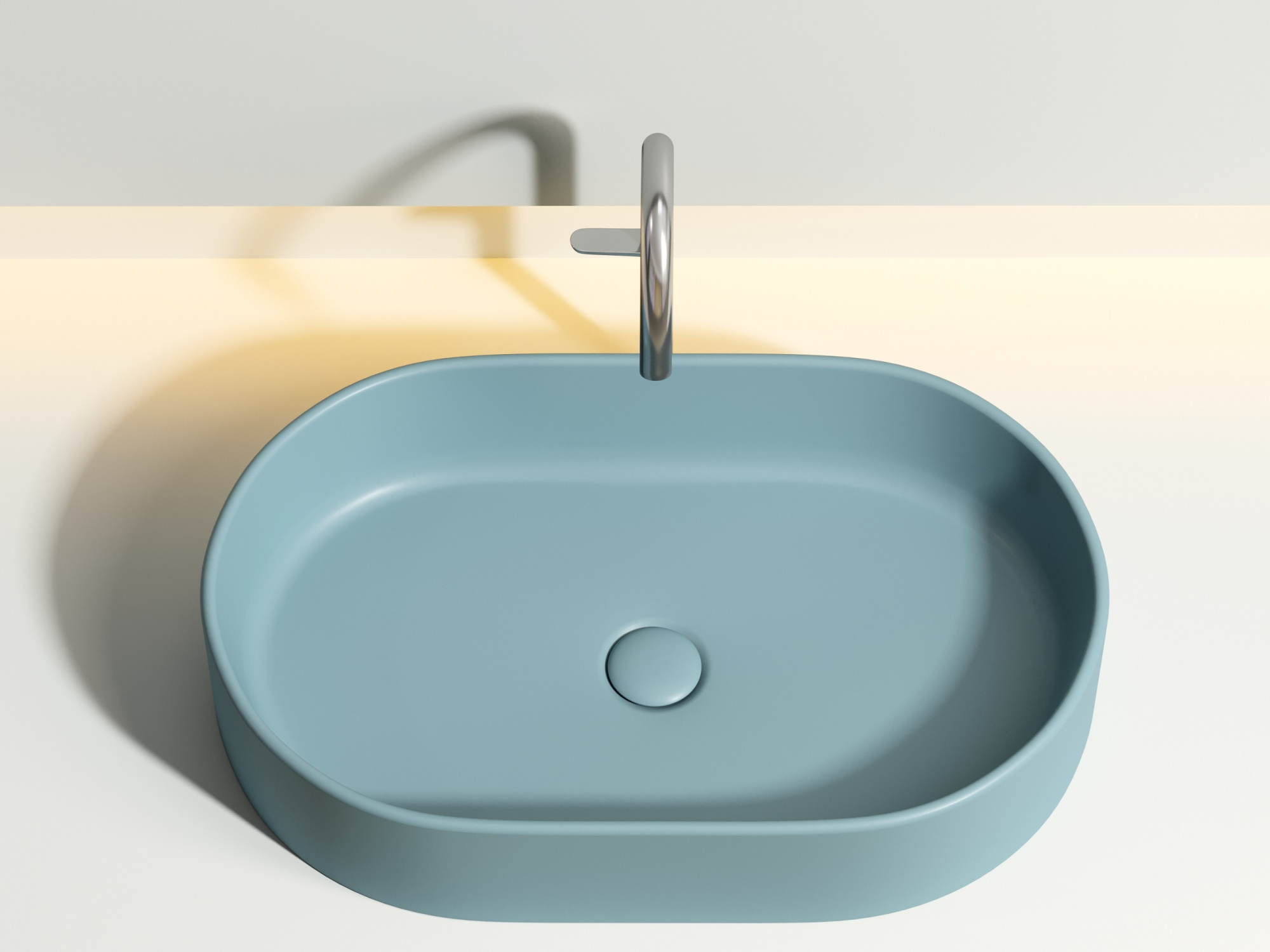 Умывальник чаша накладная овальная CN6048MLG