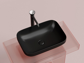 Умывальник чаша накладная прямоугольная CN6055MB