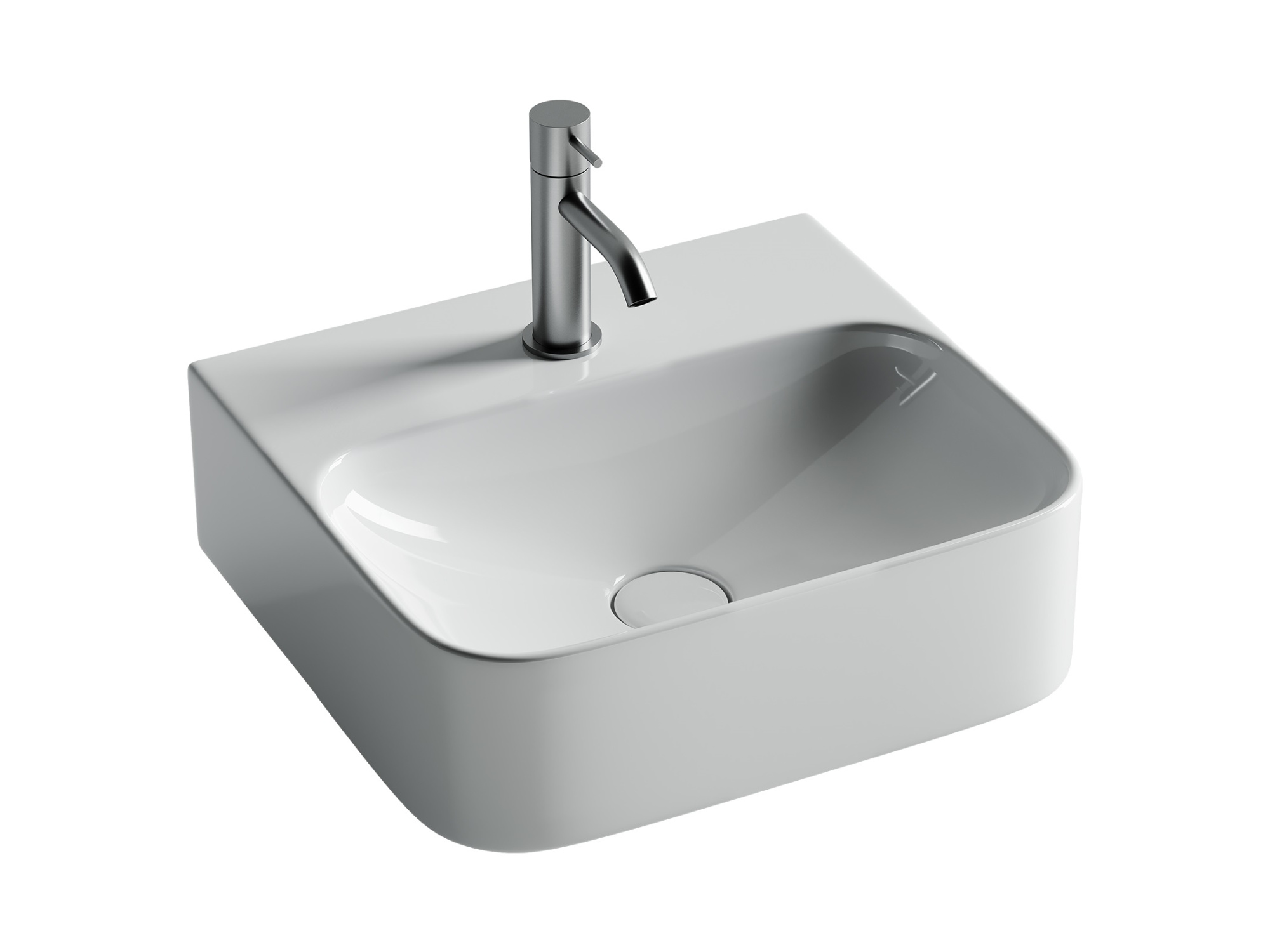 Умывальник AURA с 1 отверстием для смесителя CN2005