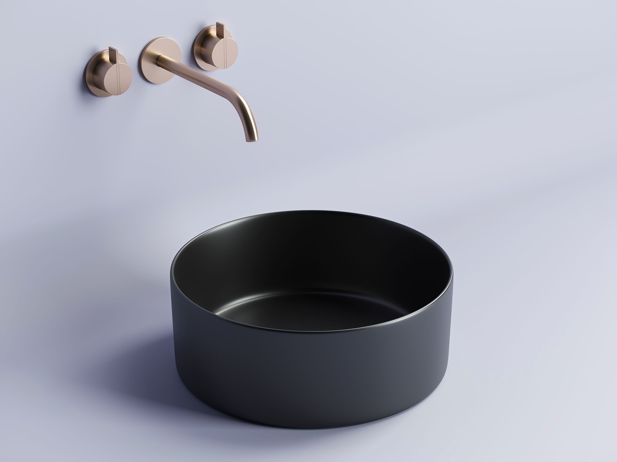 Умывальник чаша накладная круглая CN6032MB