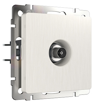 ТВ-розетка оконечная (перламутровый рифленый) Werkel