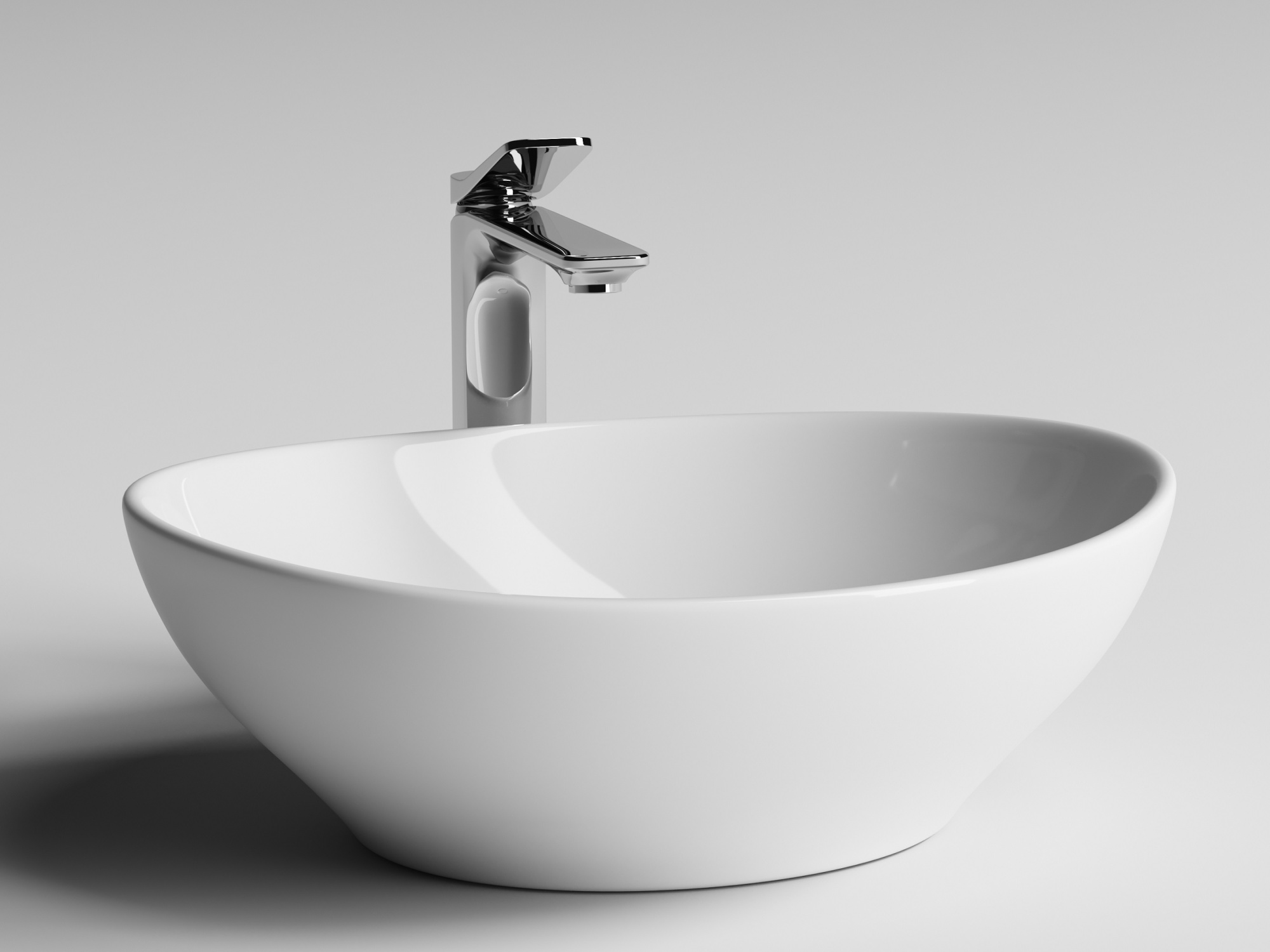 Умывальник чаша накладная овальная CN6016