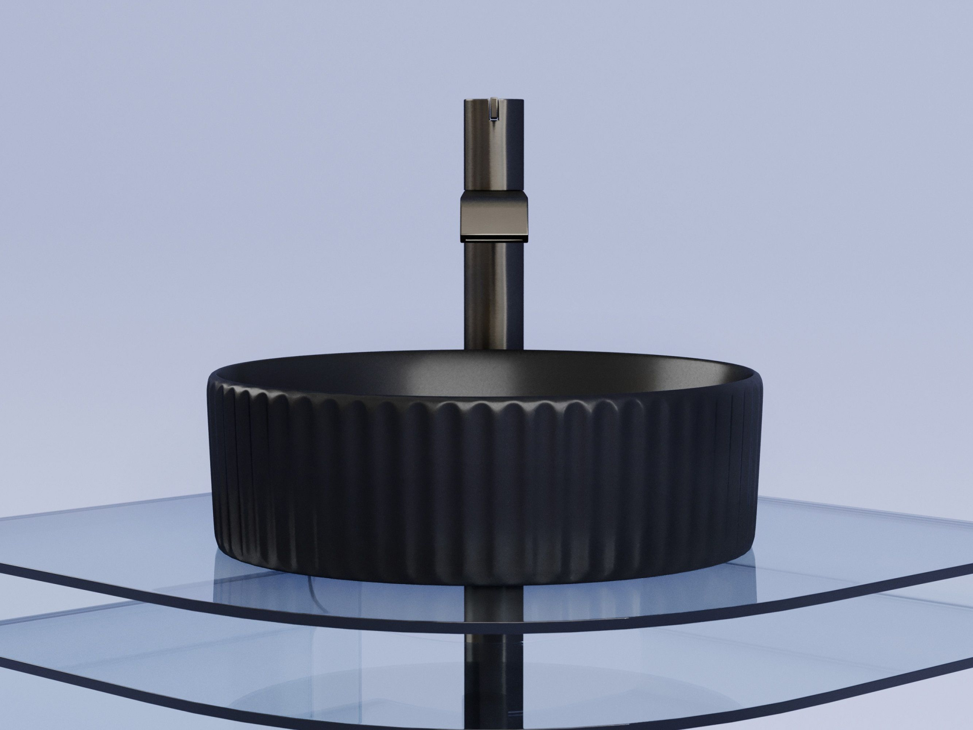 Умывальник чаша накладная круглая CN6057MB