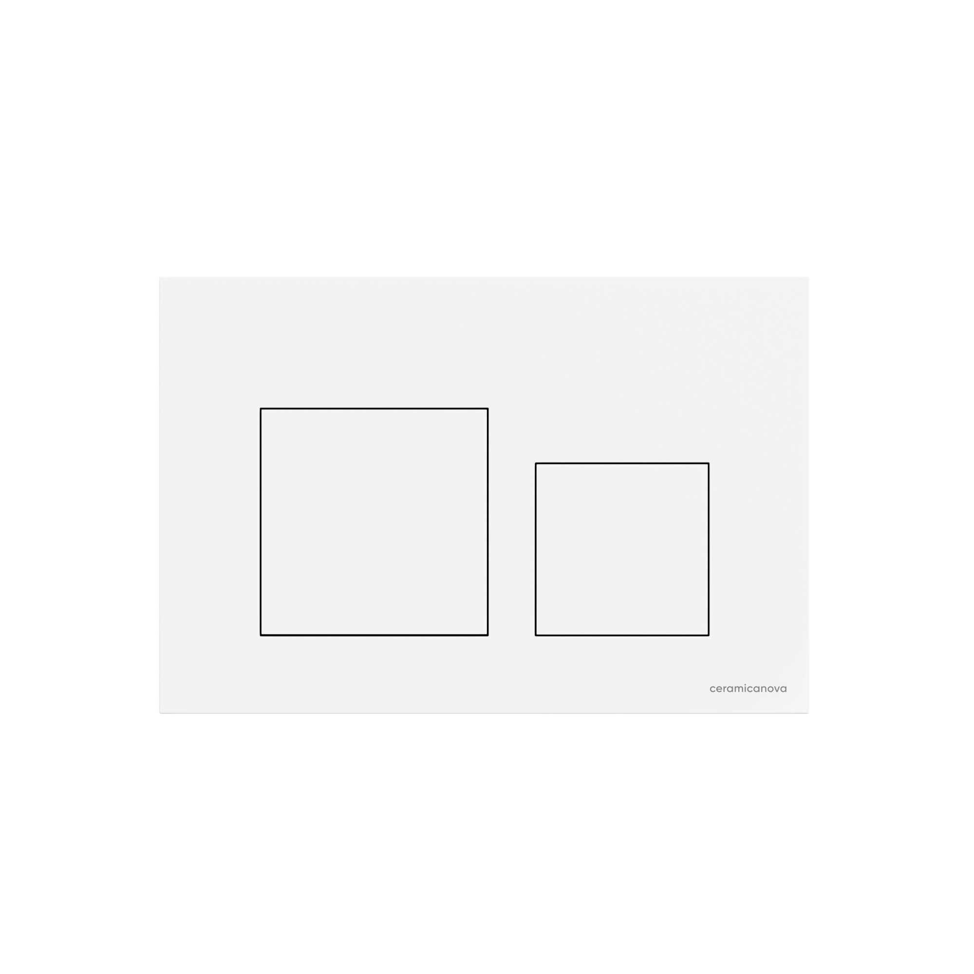 Кнопка смыва Balance, клавиши Square, цвет белый глянцевый CN12-002W