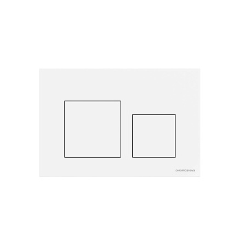 Кнопка смыва Balance, клавиши Square, цвет белый глянцевый CN12-002W