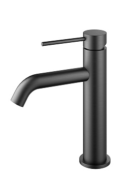 Смеситель Vincea City VBF-2C1GM на раковину вороненая сталь