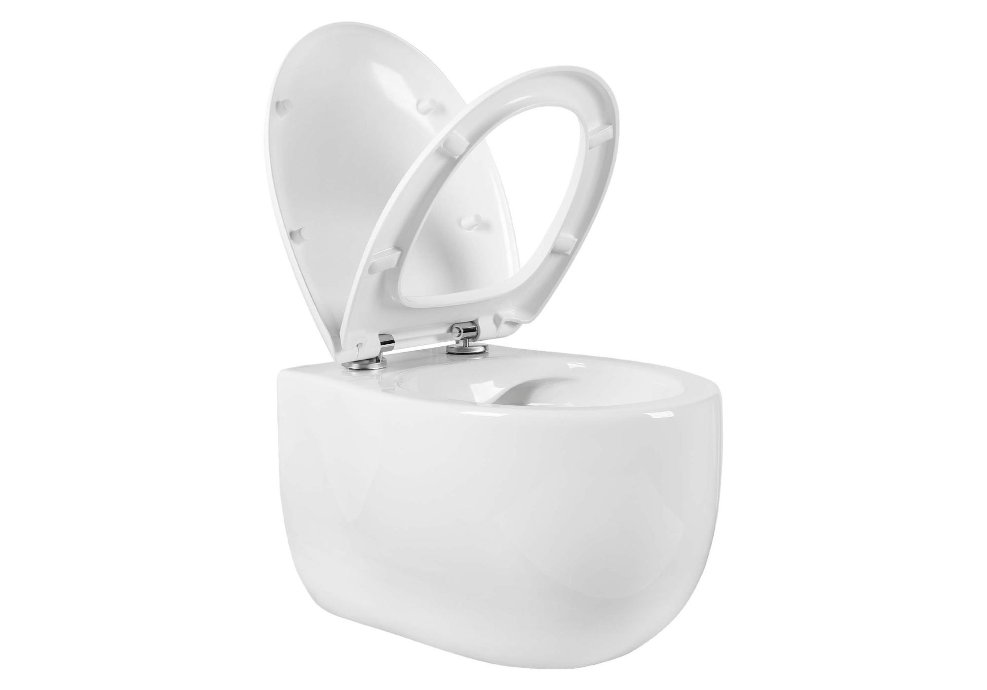 Унитаз подвесной безободковый Aquatek АЛЬТАИР AQ1980-00 530*395*340 с сиденьем Soft Close