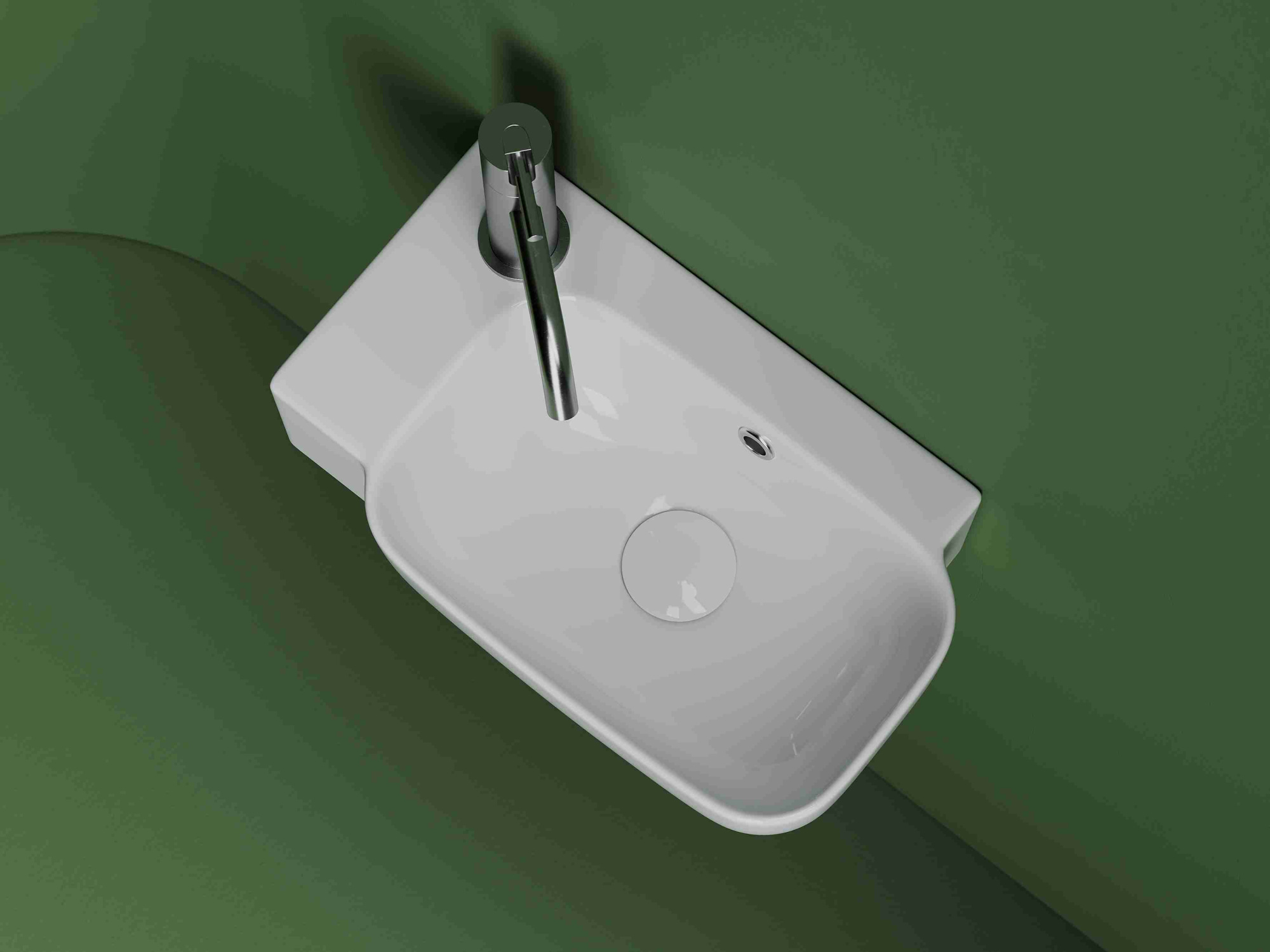 Рукомойник подвесной прямоугольный CN6074R