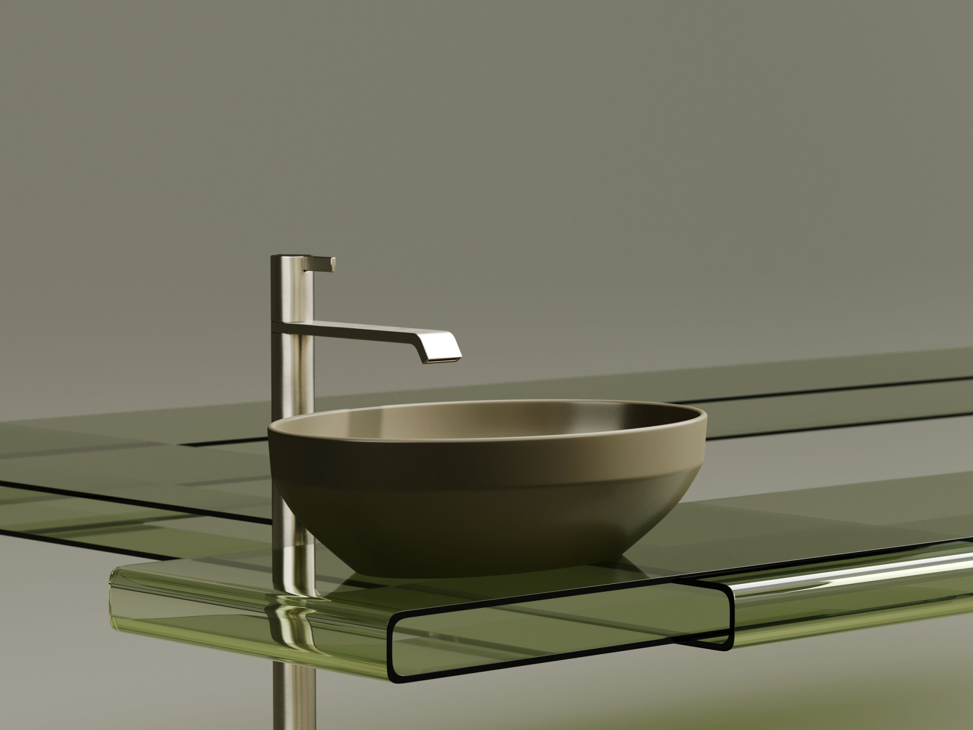 Умывальник чаша накладная овальная CN6056MC