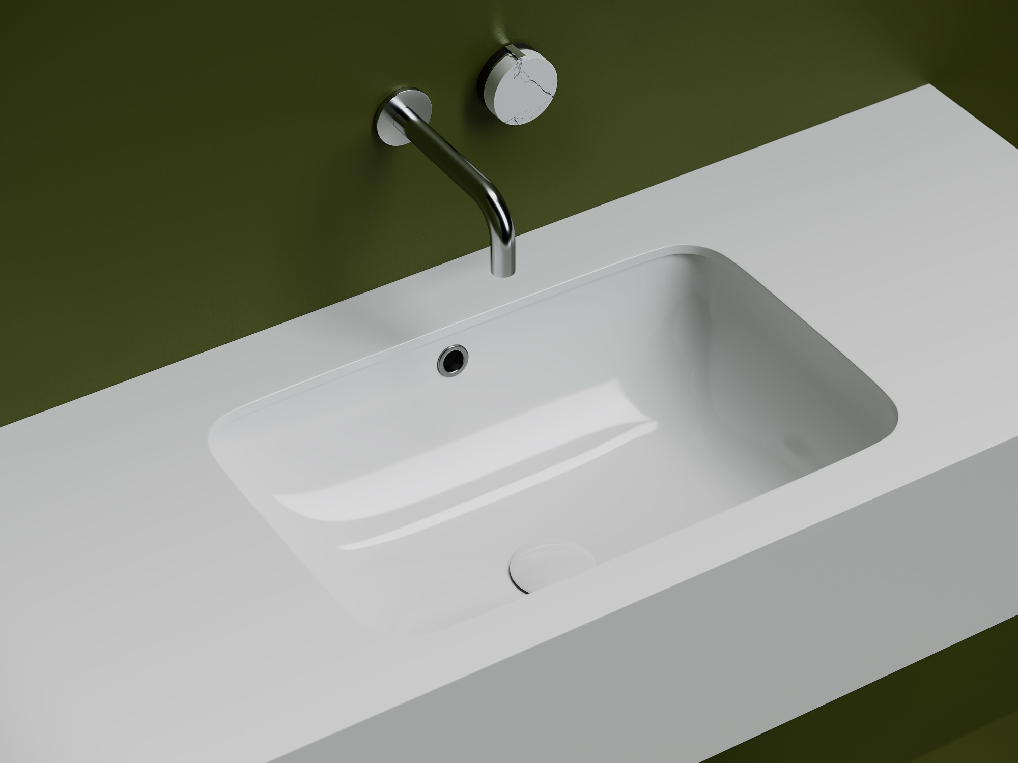 Раковина встраиваемая снизу под столешницу CN7018