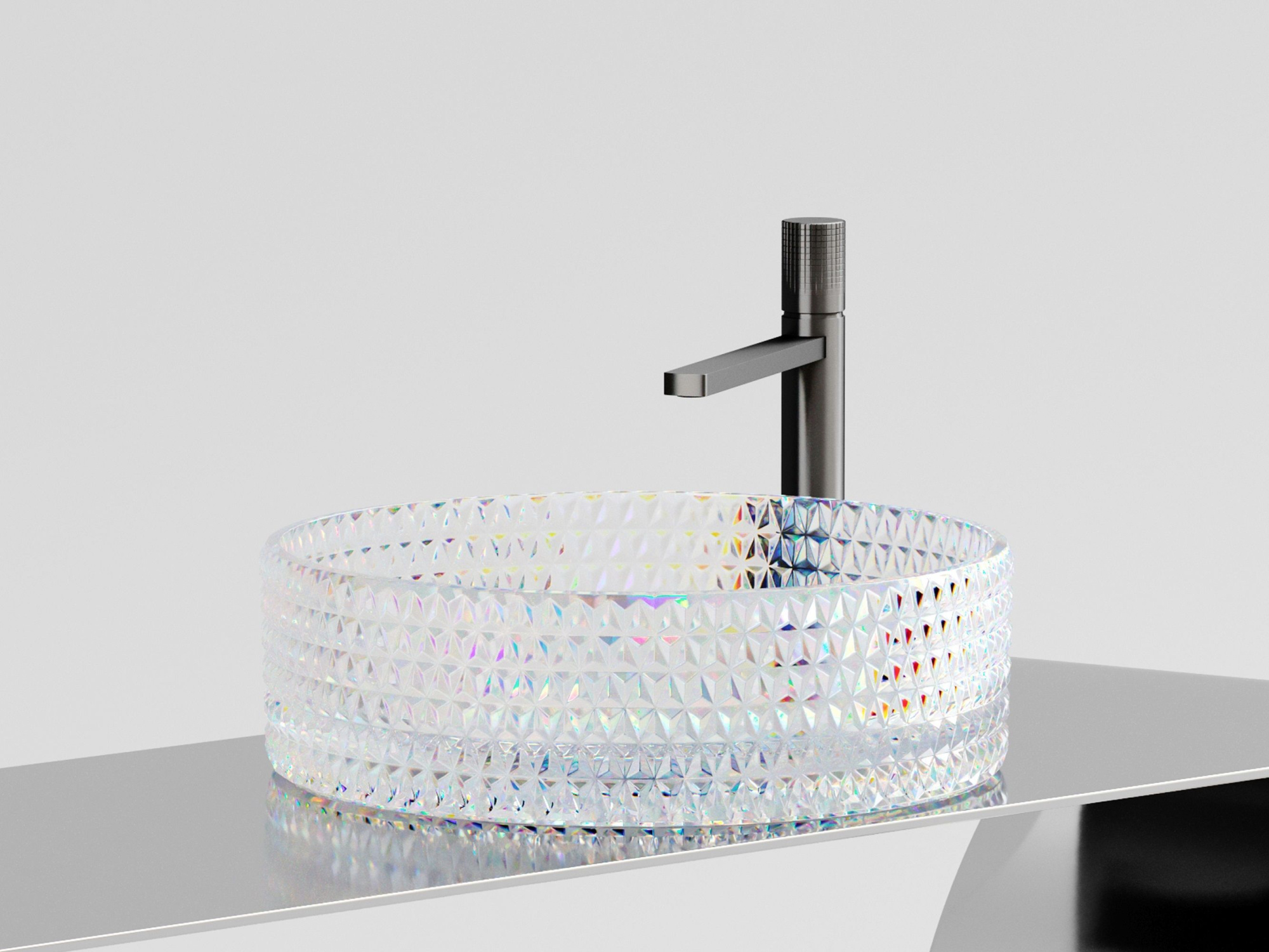 Умывальник чаша накладная круглая CN6059