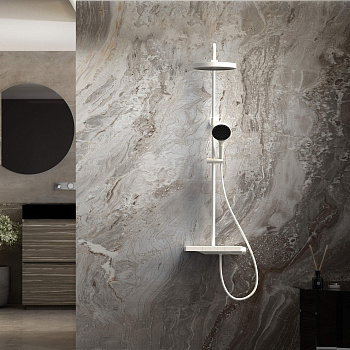 Душевая стойка Vincea Inspire VSFS-3I12TW настенная цвет белый