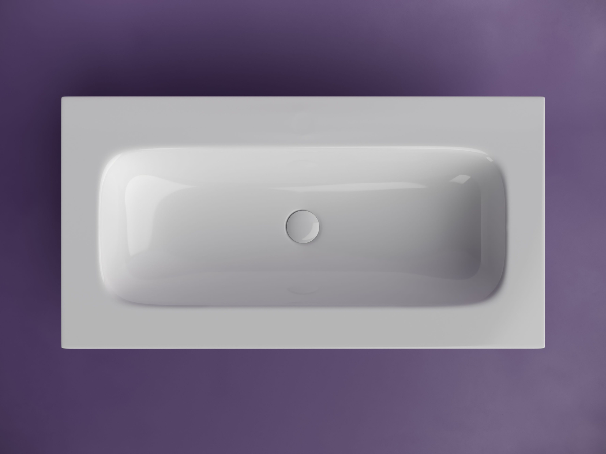 Раковина накладная мебельная прямоугольная без отверстия под смеситель CN7019Wx