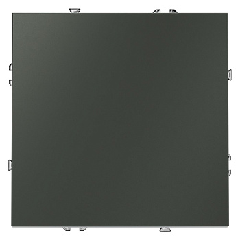 Выключатель с самовозвратом встраиваемый VOLTUM S70 одноклавишный 10А, (титан)