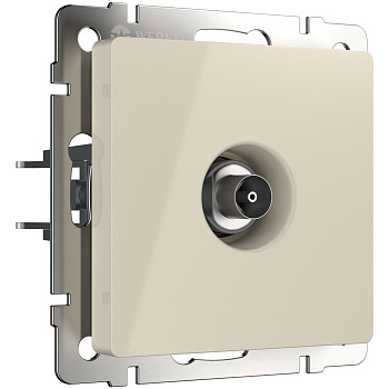 ТВ розетка оконечная (слоновая кость) Werkel