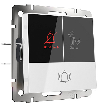 Кнопка звонка с индикацией для отелей (белый) Werkel