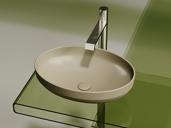 Умывальник чаша накладная овальная CN6056MC