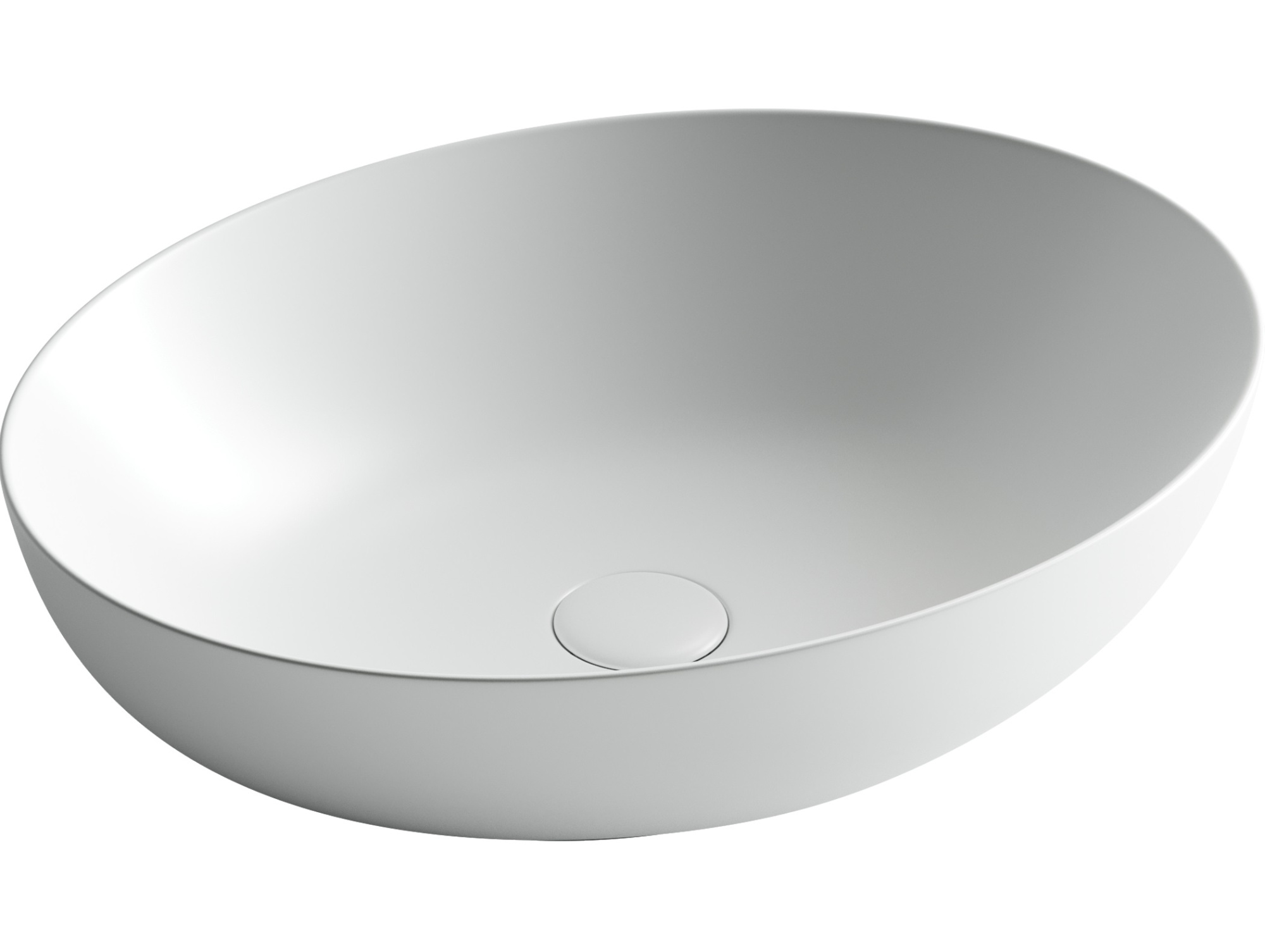 Умывальник чаша накладная овальная CN6017MW