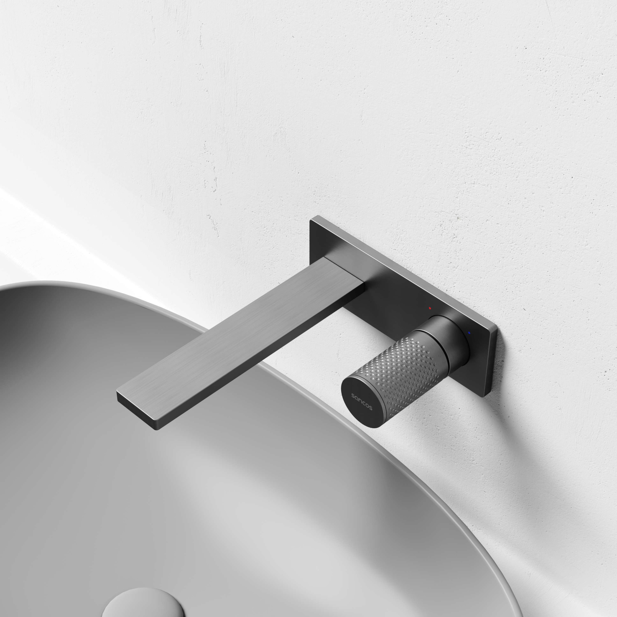 Смеситель для раковины Nexus с внутренней частью, вороненая сталь SC9013GG