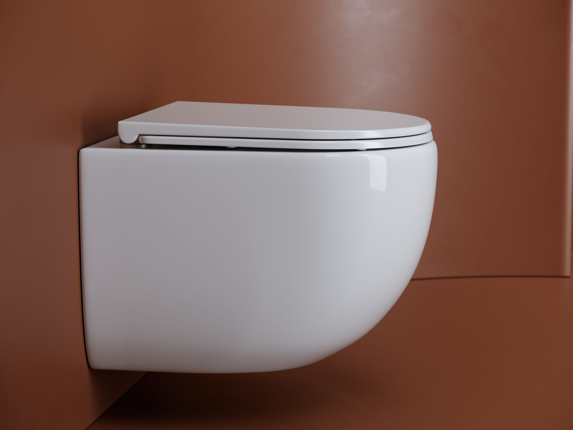 Подвесной унитаз UP безободковый, смыв Торнадо CN4007