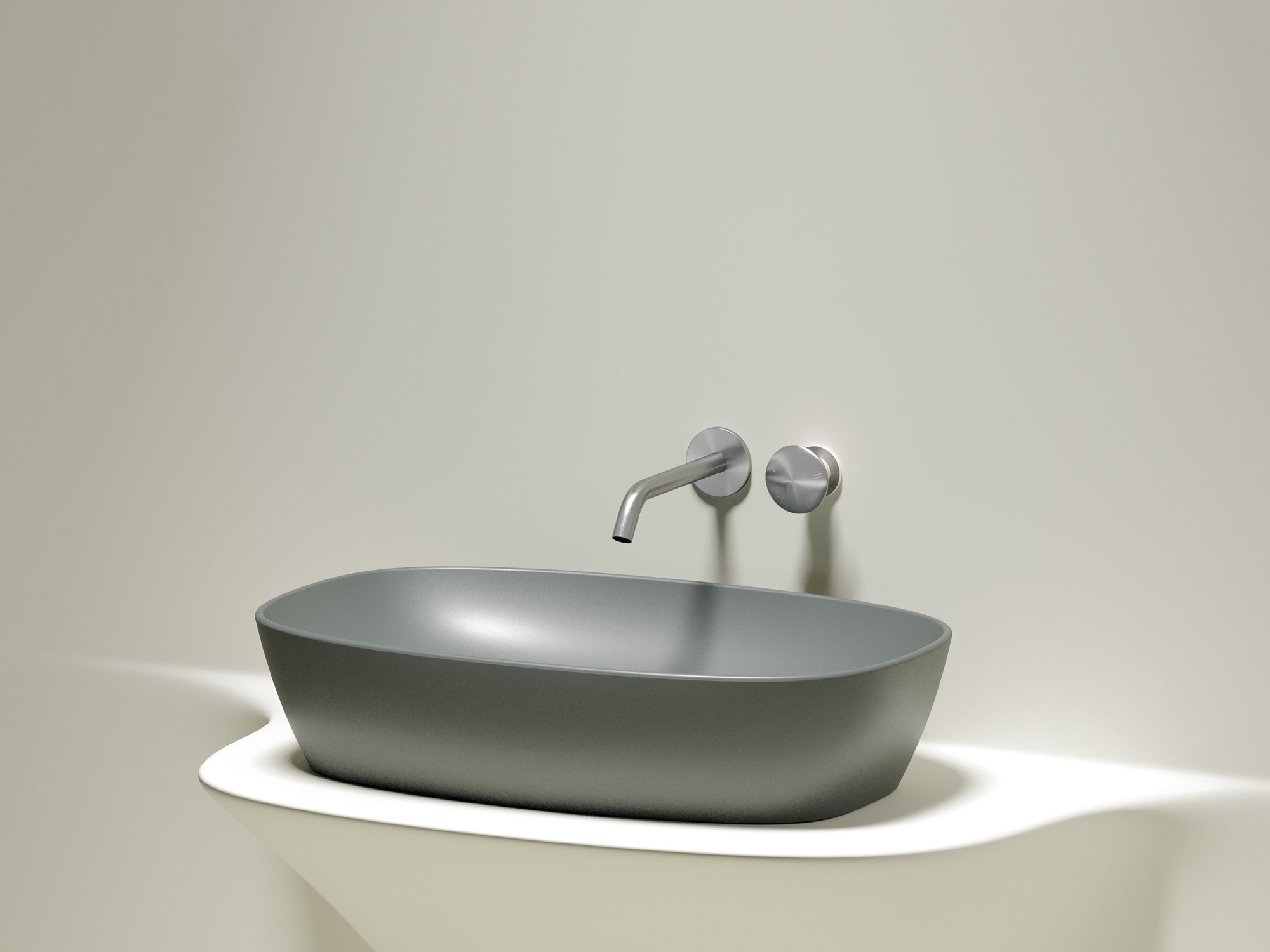 Умывальник чаша накладная овальная CN6049MH