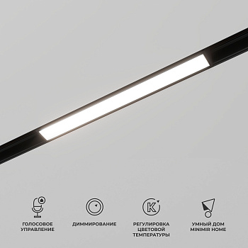 Slim Magnetic Умный трековый светильник 10W 2700-6500K Dim L01 чёрный