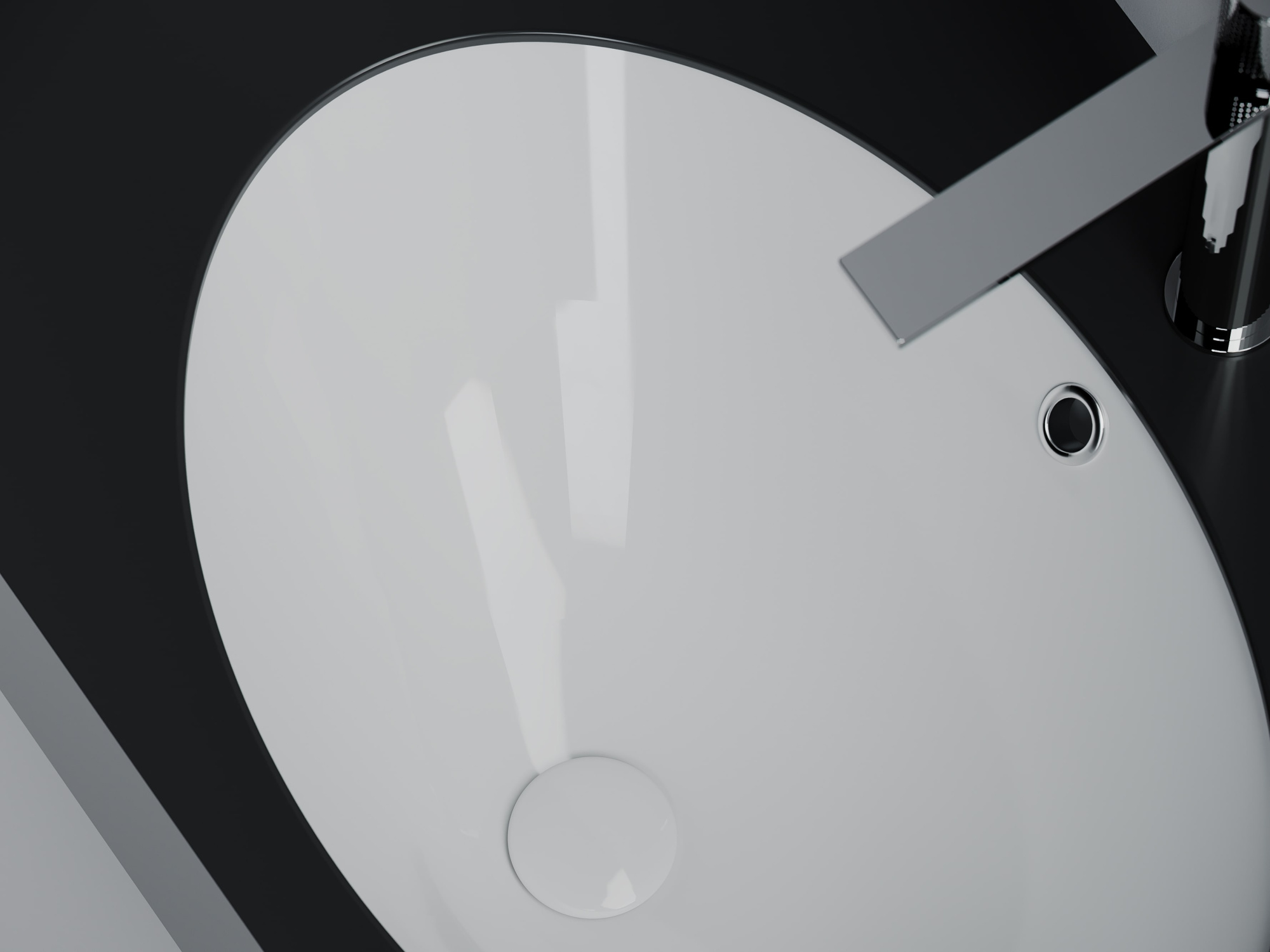 Раковина встраиваемая снизу овальная CN6081