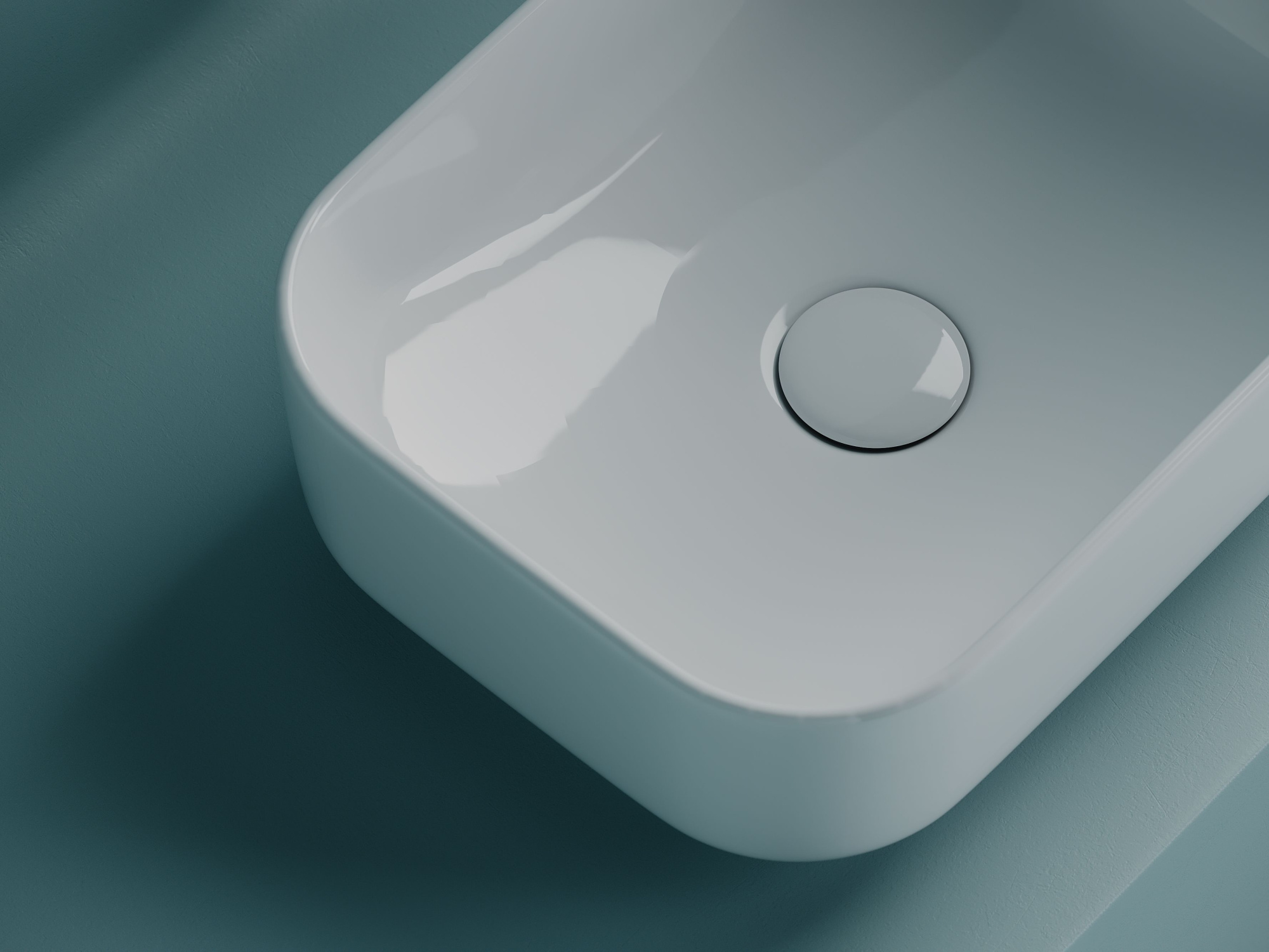 Умывальник чаша накладная прямоугольная CN5042