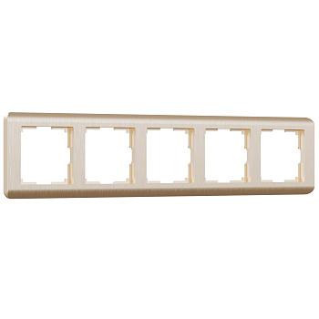 Рамка на 5 постов Stream (шампань) Werkel