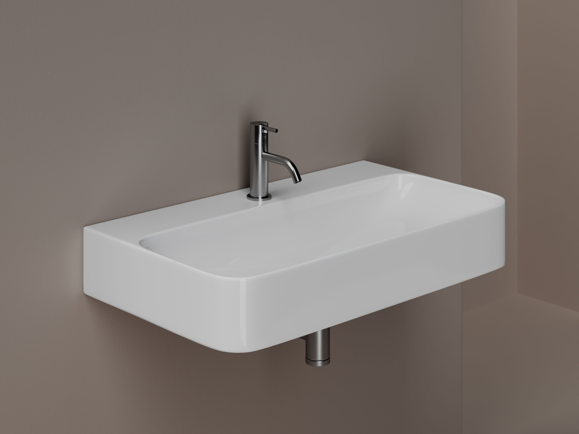 Умывальник с 1 отверстием для смесителя CN2006