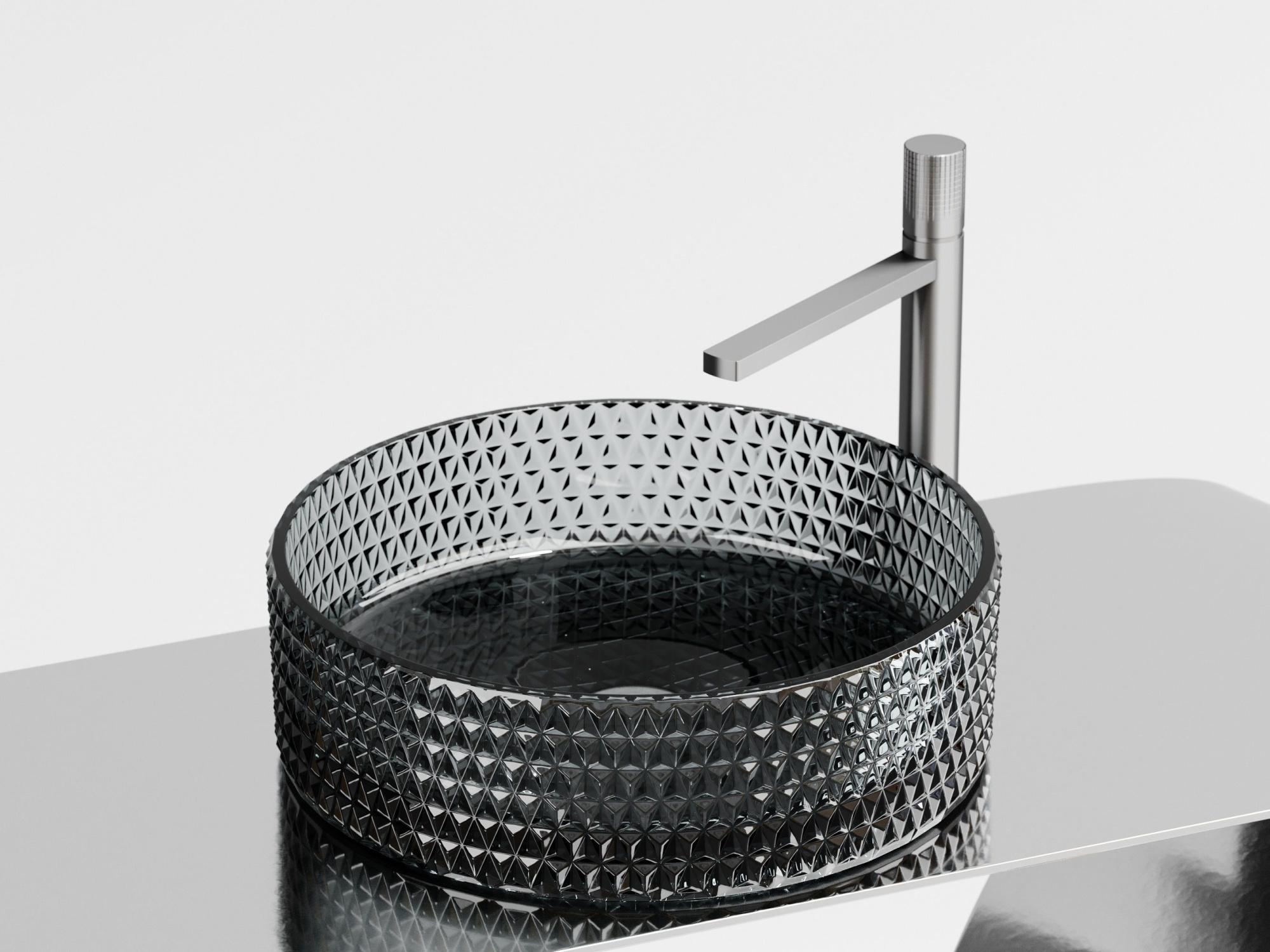 Умывальник чаша накладная круглая CN6060