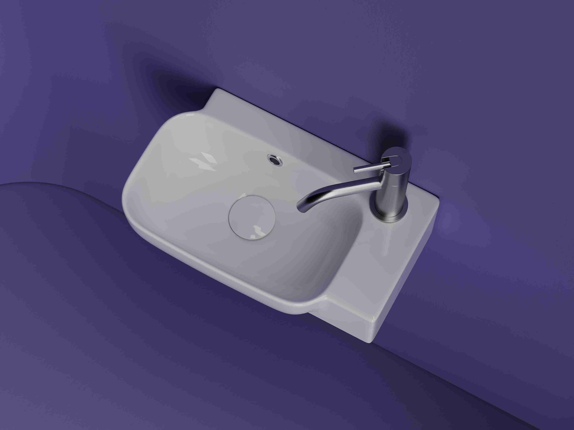 Рукомойник подвесной прямоугольный CN6074L