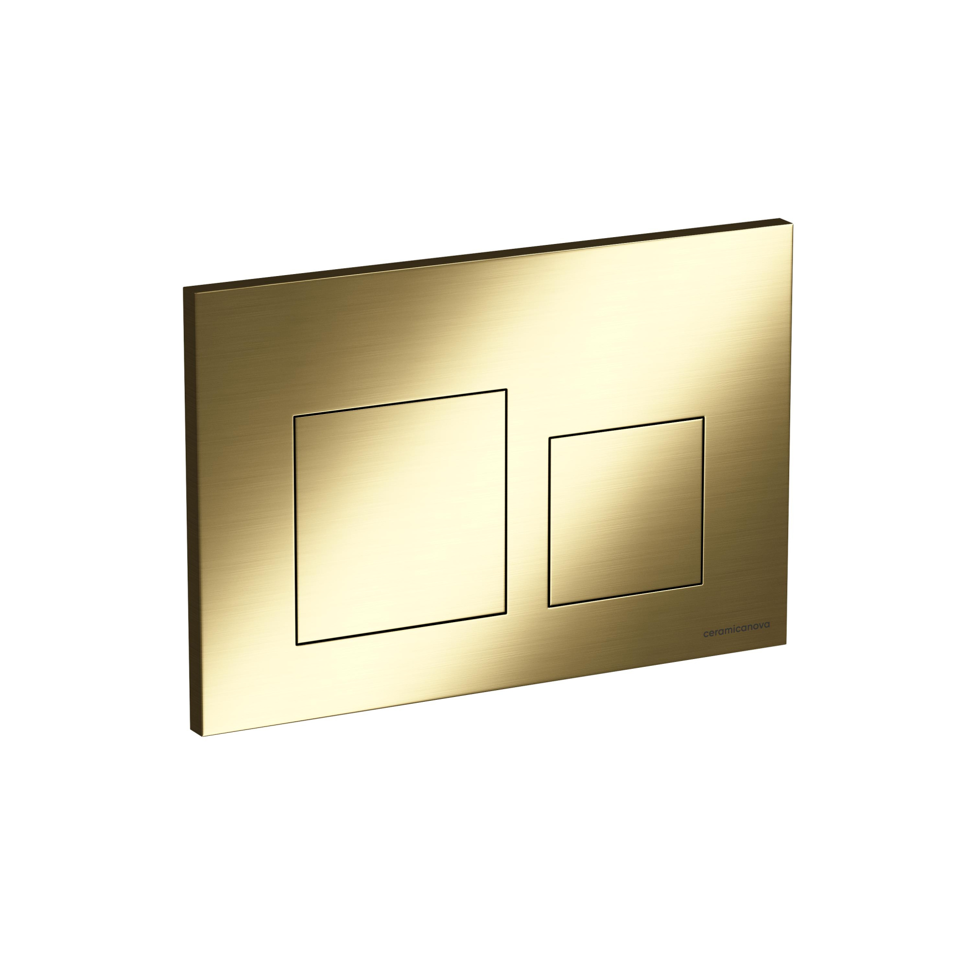 Кнопка смыва Balance, клавиши Square, цвет брашированное золото CN12-002BG