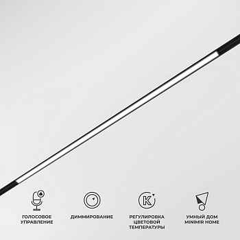 Slim Magnetic Умный трековый светильник 20W 2700-6500K Dim L02 чёрный