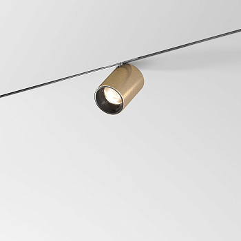 Mini Magnetic Трековый поворотный светильник 9W 3000K латунь/черный