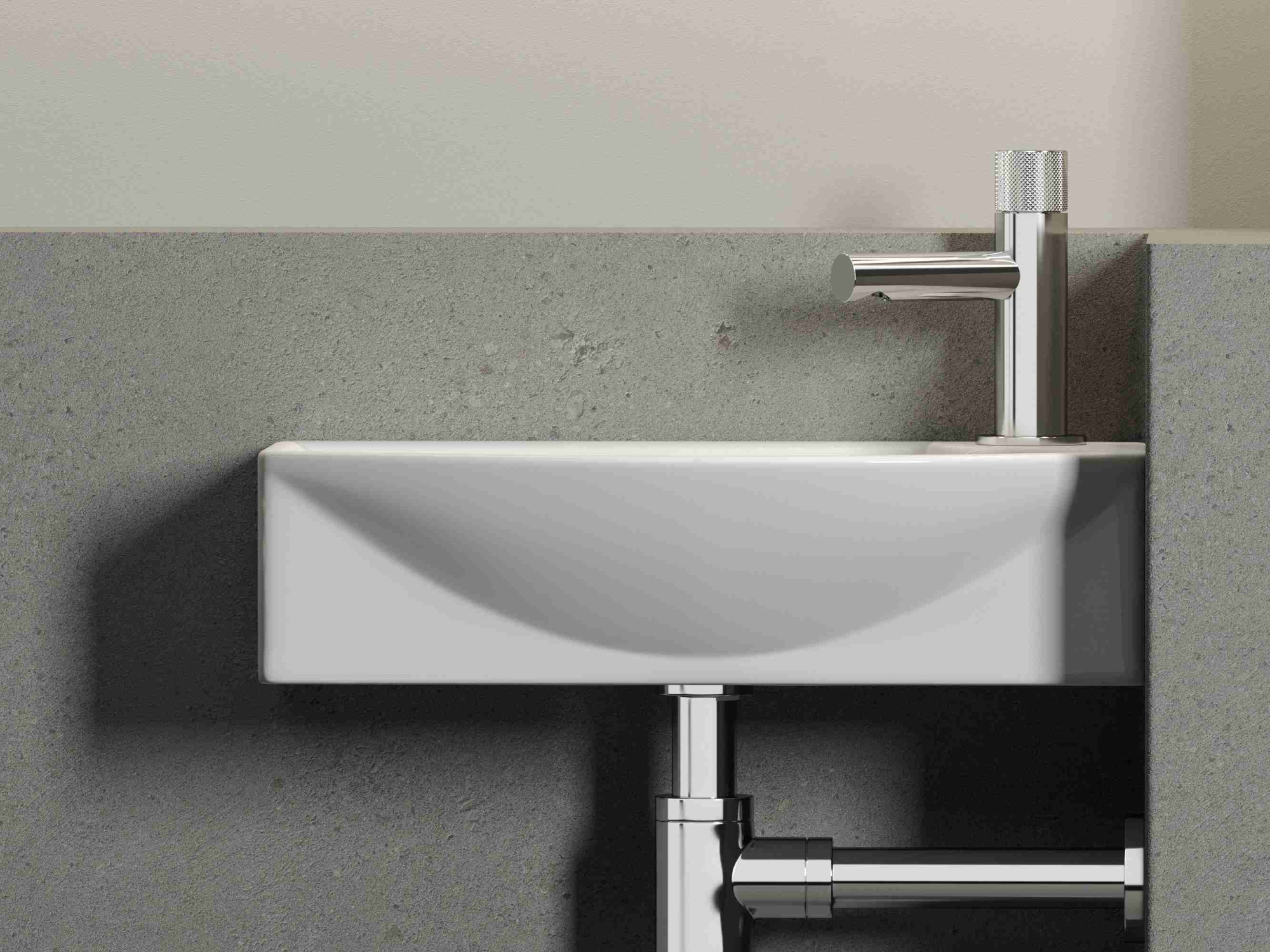 Умывальник подвесной прямоугольный с крепежом CN6038L