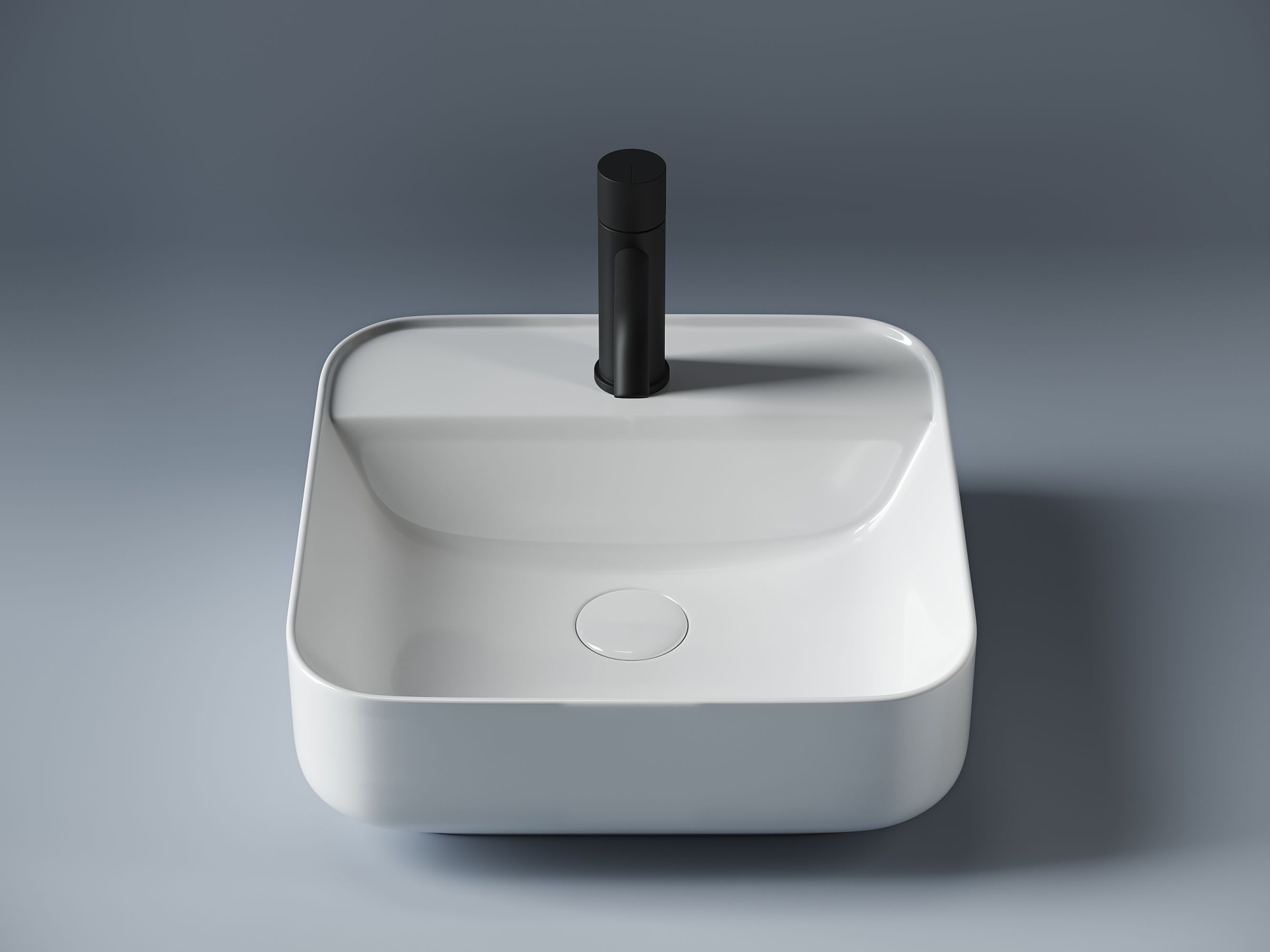 Умывальник чаша накладная прямоугольная CN5014