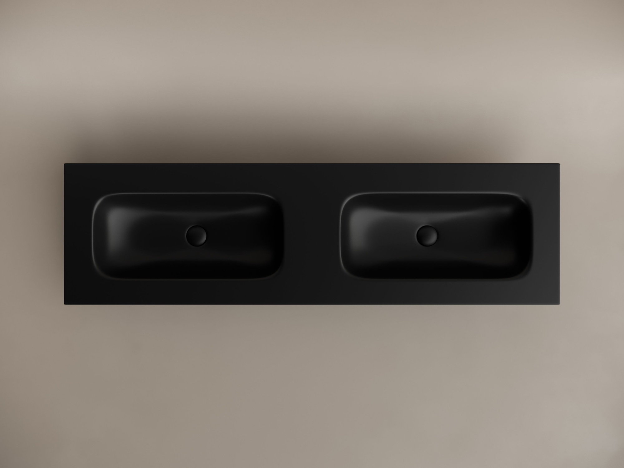 Раковина накладная мебельная Grace прямоугольная с двумя чашами без отверстий под смеситель CN7023MBwx