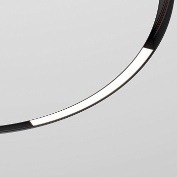 Slim Magnetic Трековый светильник для радиусного шинопровода 16W 4200K Planar чёрный Ø 800мм