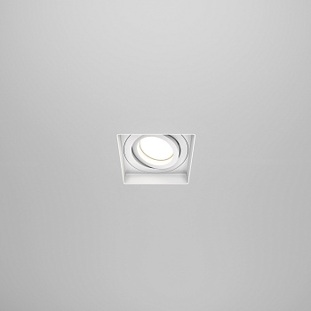 Встраиваемый светильник Maytoni Atom GU10 10Вт DL003-01-W