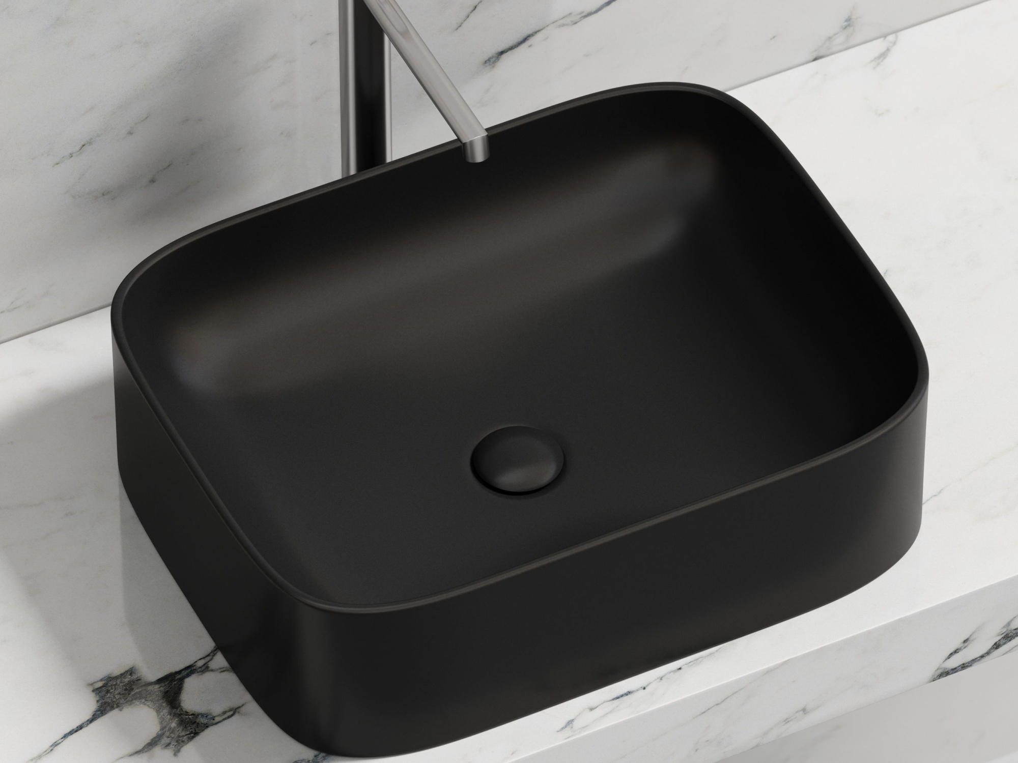 Умывальник чаша накладная прямоугольная CN6052MB