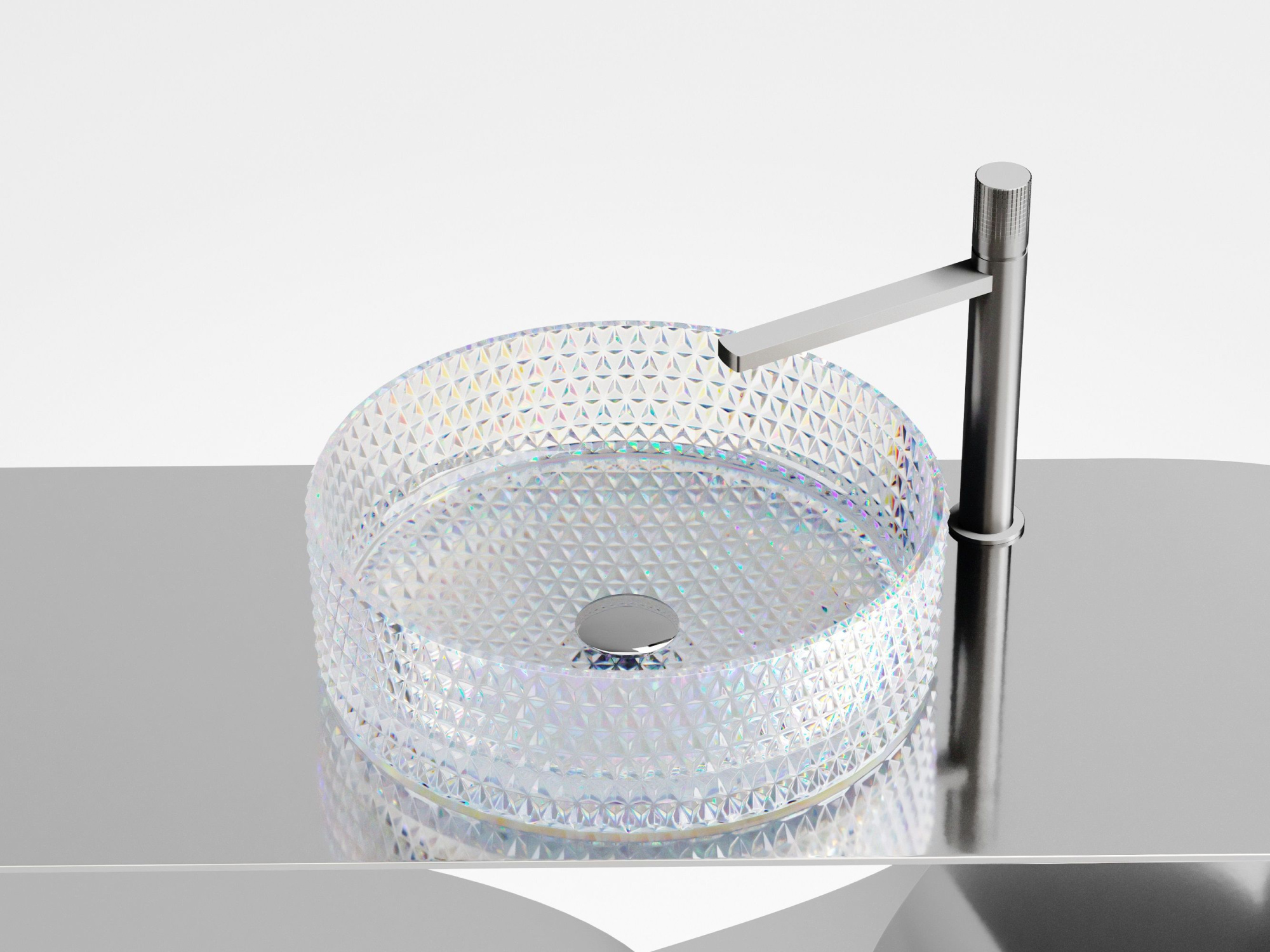 Умывальник чаша накладная круглая CN6059