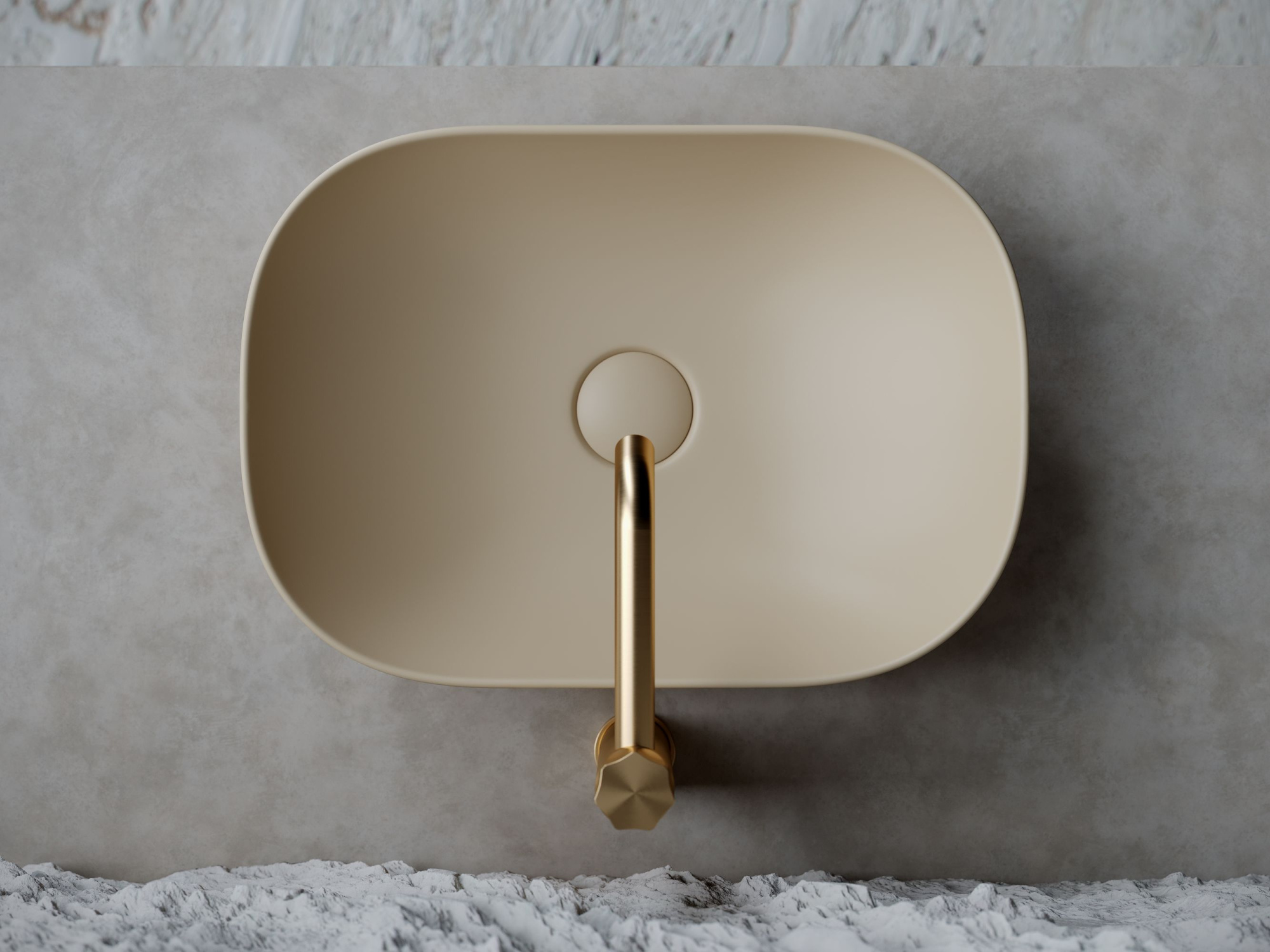 Умывальник чаша накладная прямоугольная CN6009MC